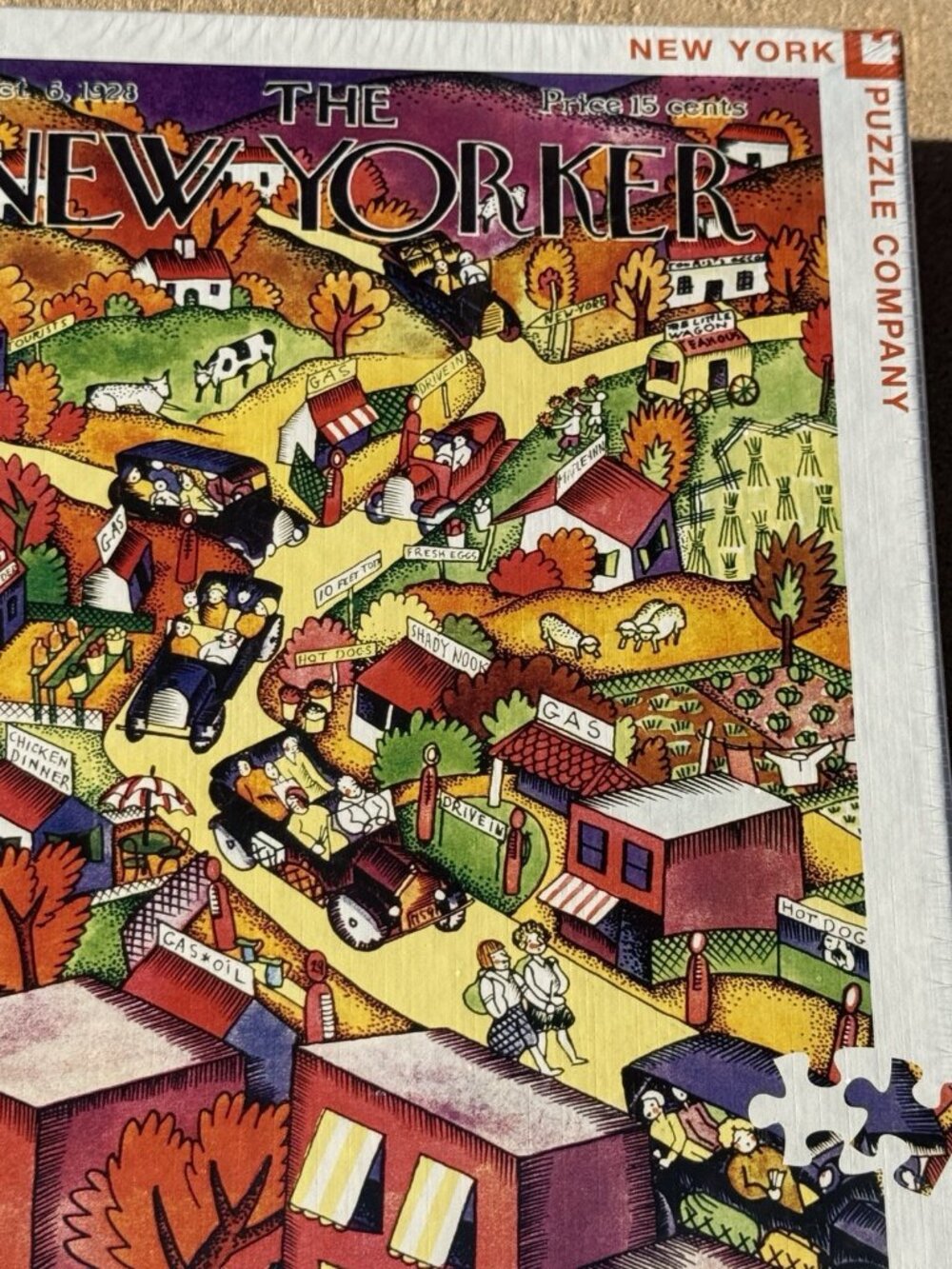 New York Puzzle Company The New Yorker Magazine Covers Autumn Excursion 1000 Pcs - Picture 5 of 14